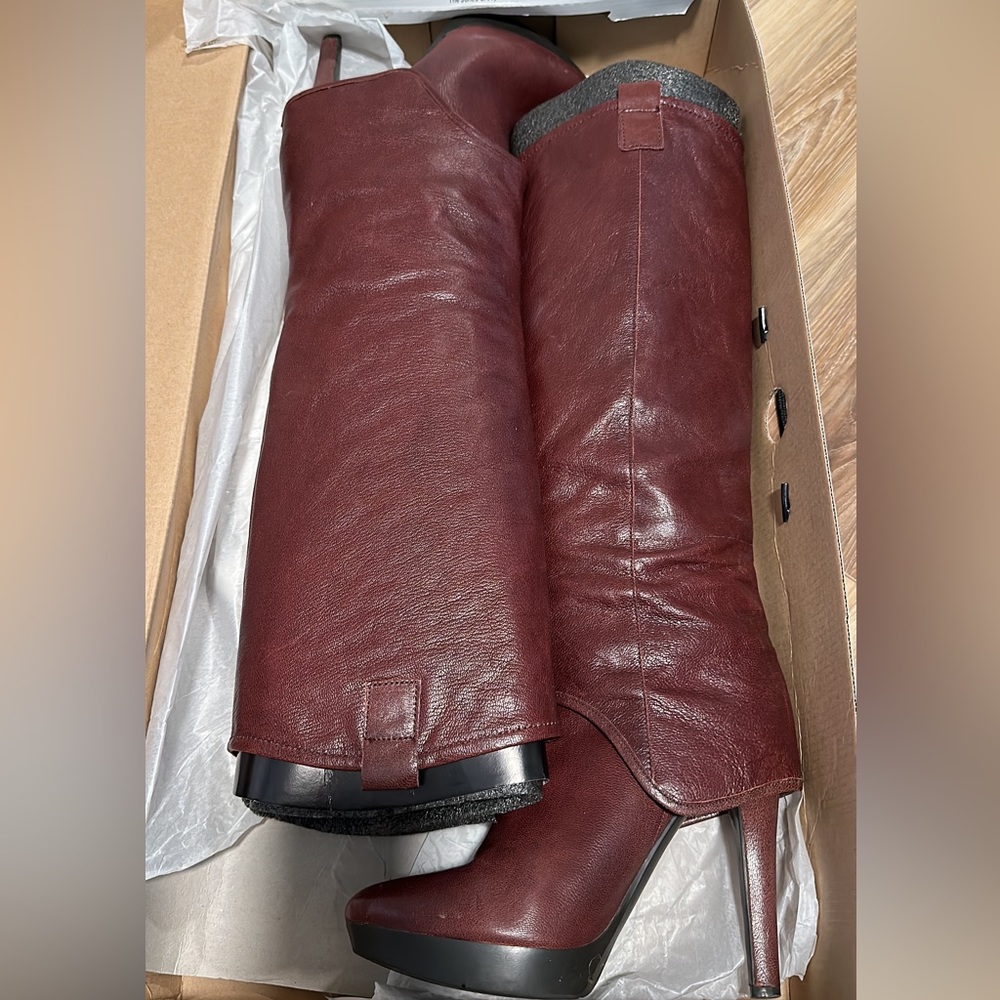 Nine West wine colored boot
